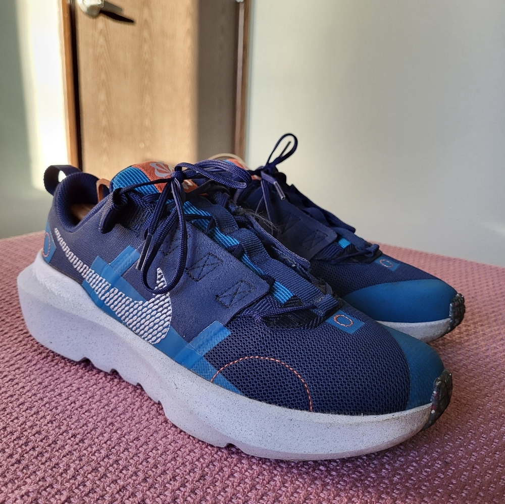 Nike Crater Impact Shoes Midnight Blue/White DB3551-400 Clean Size 7Y Womens 8.5